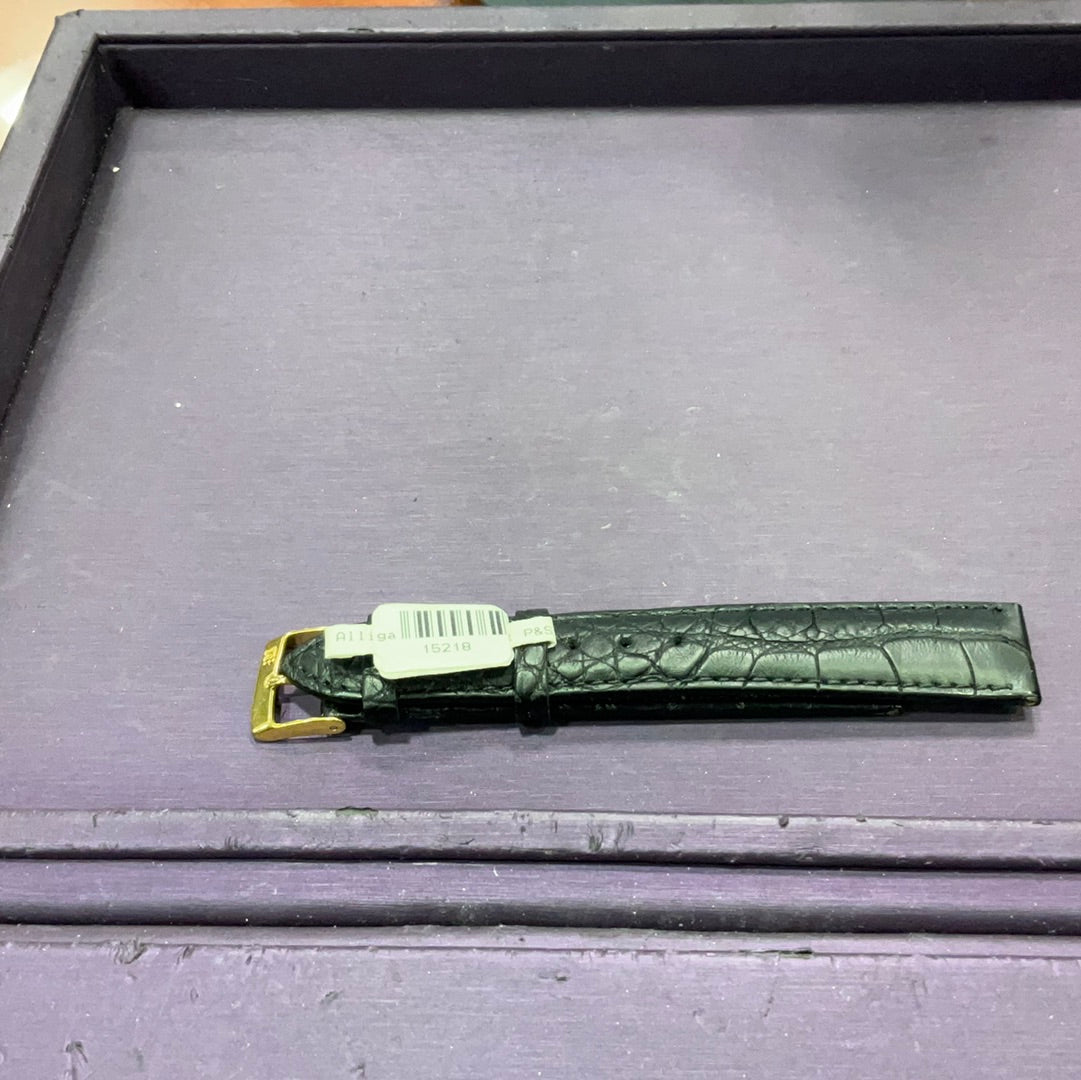 18x16L Blk Mat P&S Alligator
