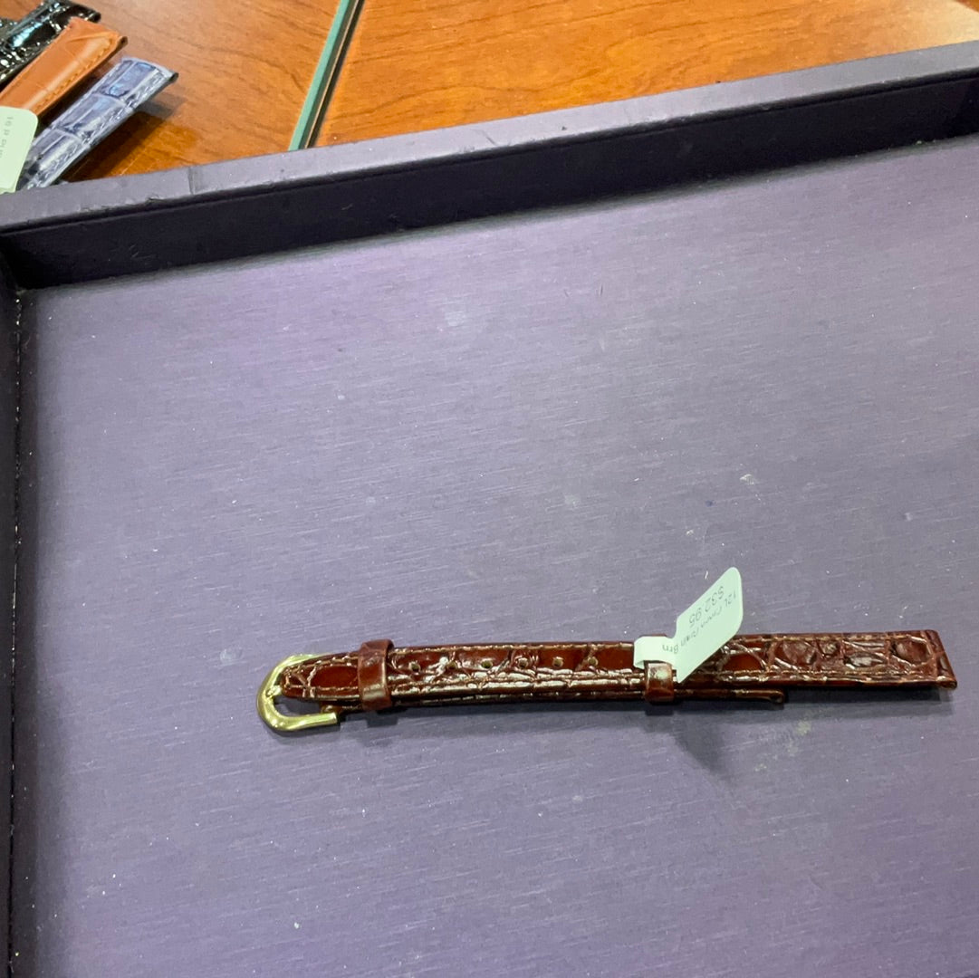Croco Grain with Yellow Buckle