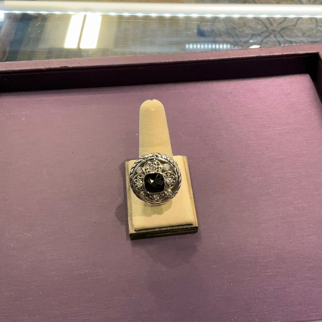 Sterling Silver and Black Onyx
