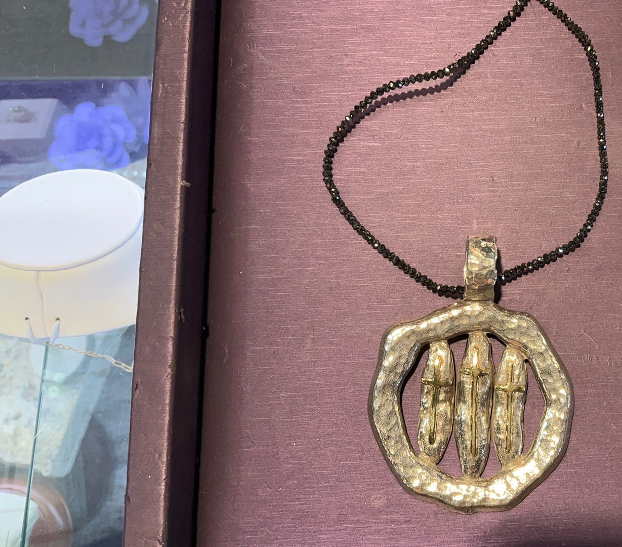 Puffed Calvary Cross Pendant