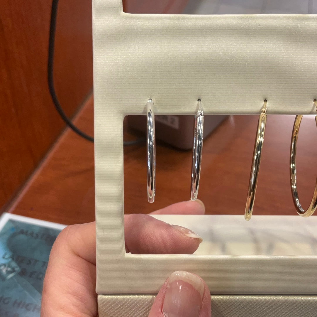 14kw Hoop Earrings 30mm