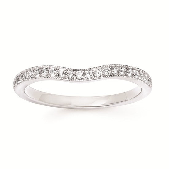 Engagement Ring Forever Elegant® 1/4 Ctw. Diamond Semi Mount shown with 1 Ct. Pear Center Diamond in 14K Gold