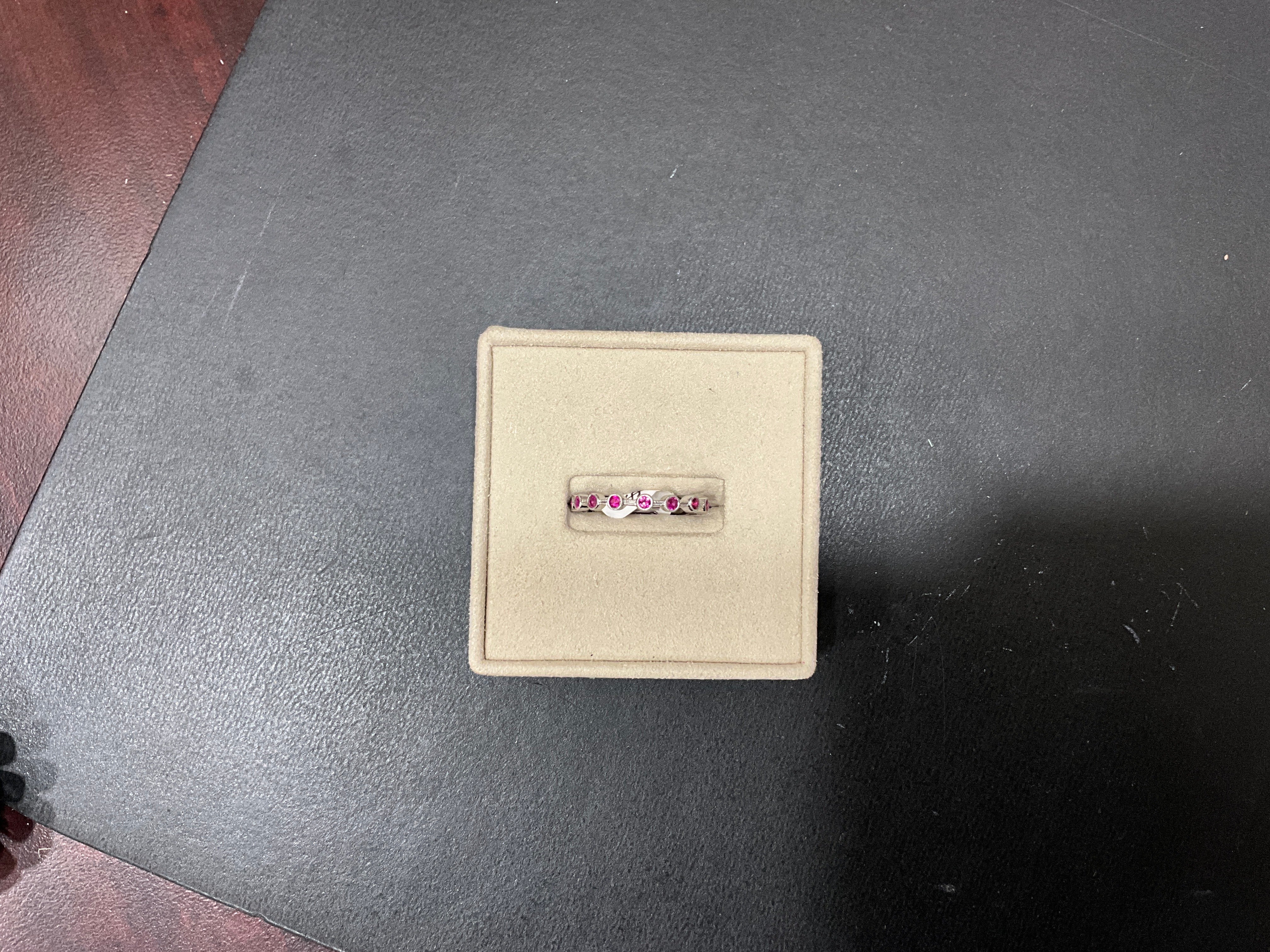 14kw Ruby Eternity Band