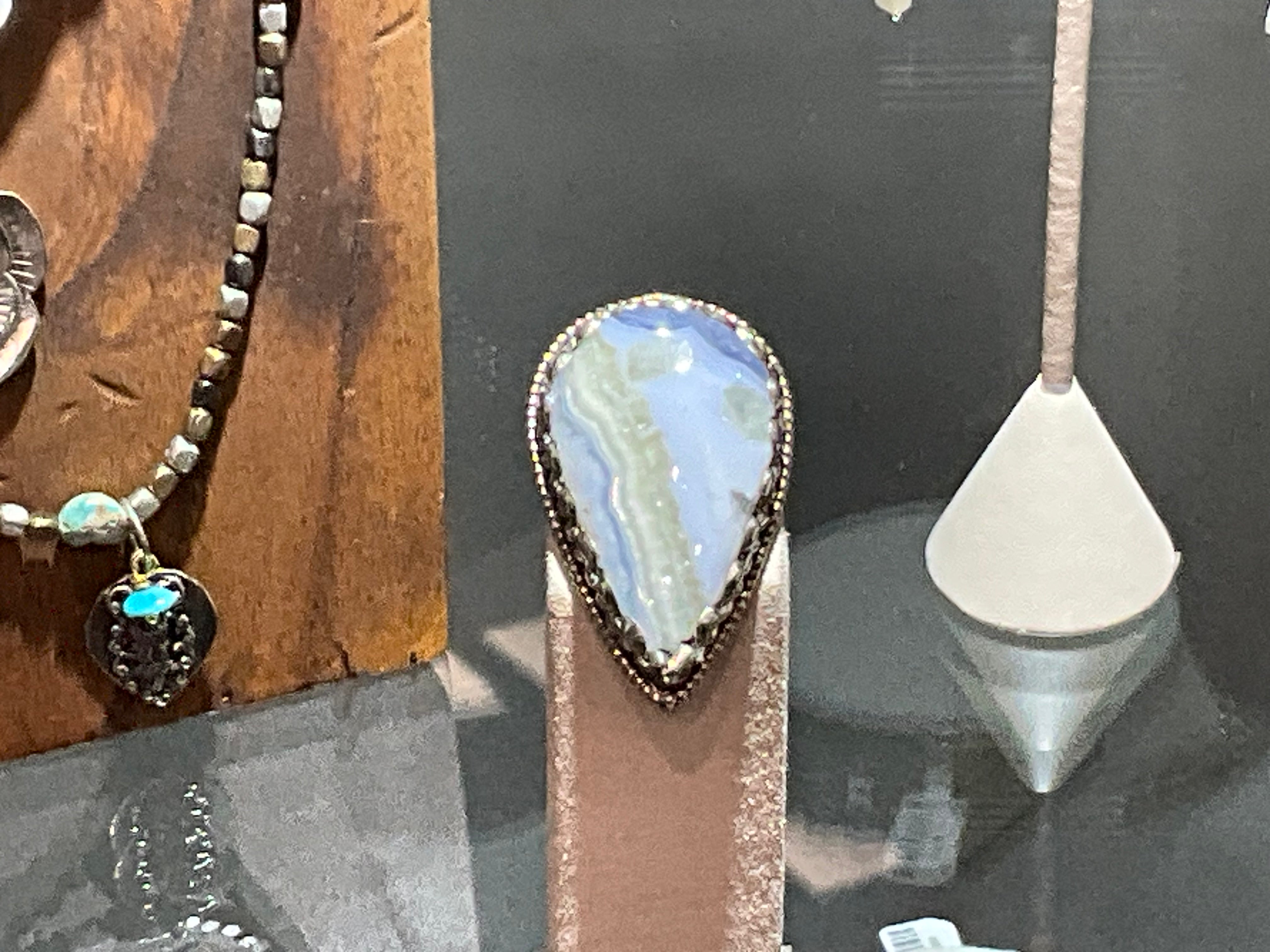 Blue Lace Agate Ring