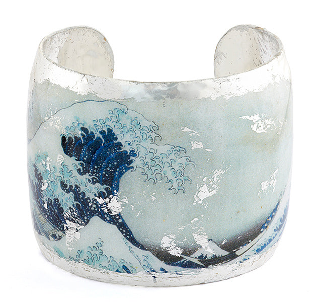 Hokusai The Wave Cuff - Silver