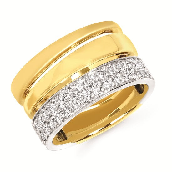 3/4 Ctw. Diamond Fashion Ring In 14KY/W Gold