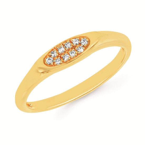 14KY Diamond Fashion Ring 0.05CT