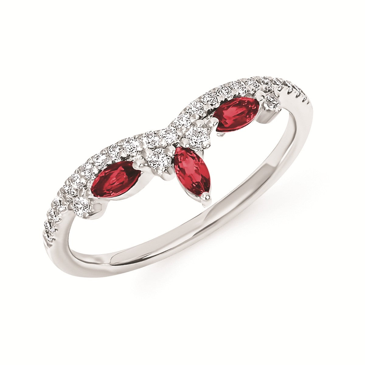 14KY Diamond .18CT/Ruby Ring .33TGW