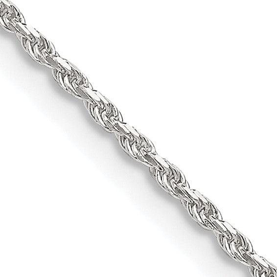 Sterling 1.5MM D/C Rope Chain 20"