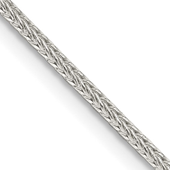 16" Sterling Silver 1.45mm Diamond-cut Round Franco Chain