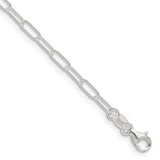 Sterling Silver Polished 2.9mm Paperclip Chain 16"