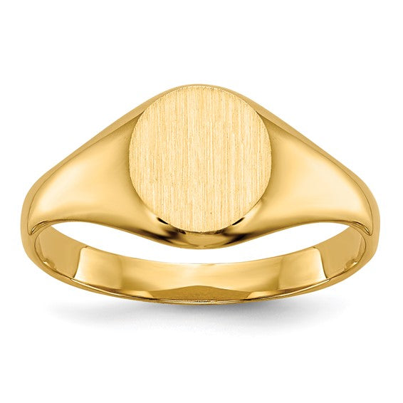 14KY Signet Ring Size 4.5