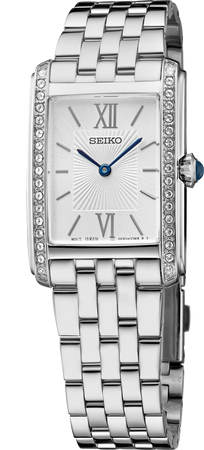 Crystals SS Quartz Silver Dial