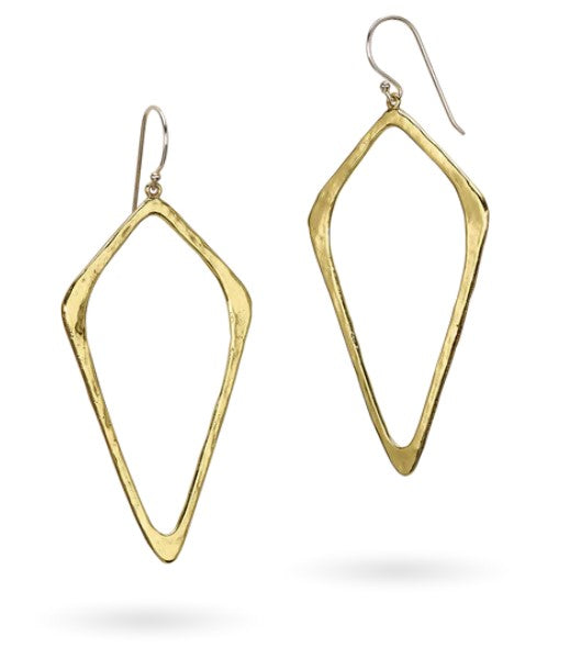 Hightail Earrings - Ceramic Coated Brass