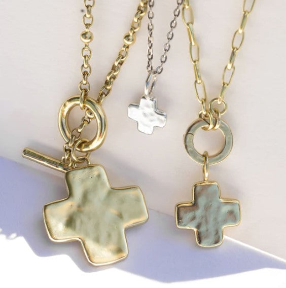 Life in Balance Cross Pendant-Small