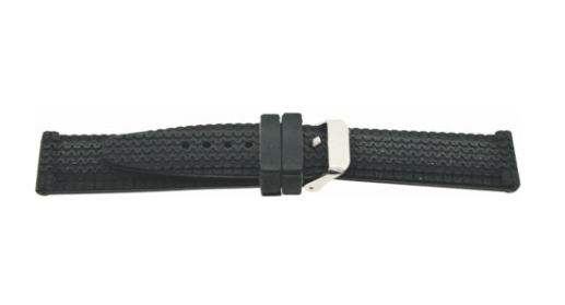 Black TireTread Silicone Band