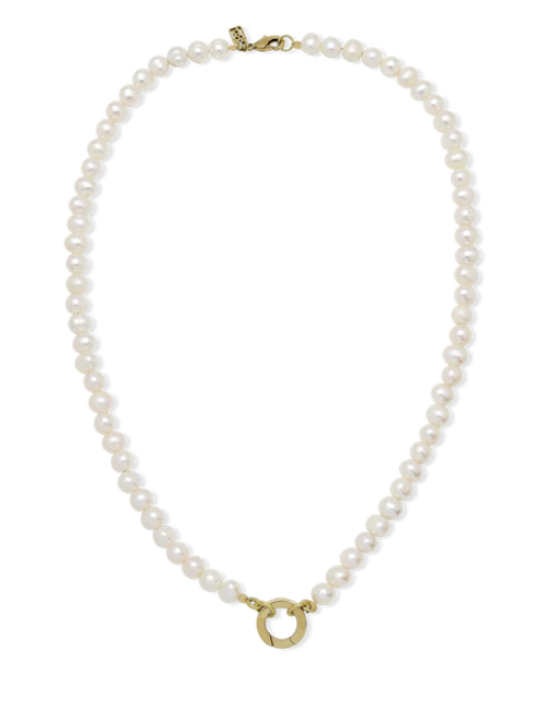 Rare Beauty Pearl Clip Necklace