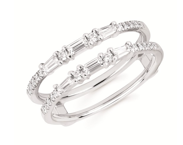 3/8 Ctw. Diamond Bridal Insert In 14K Gold