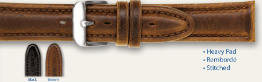 22MM Brown Genuine Oil Tan Leather
