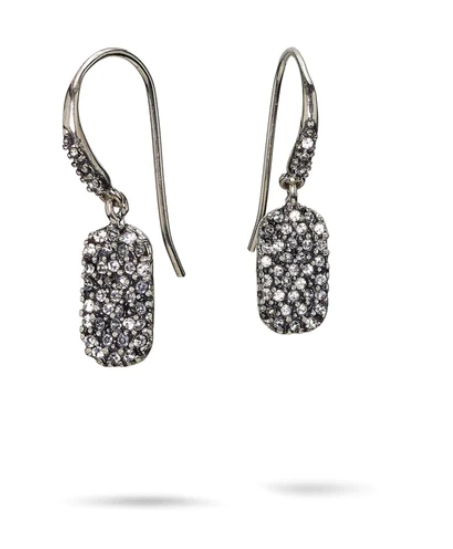 Cosmos Tag Earrings - Sterling Silver