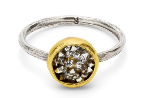 Kristal Dome Ring - Sterling Silver