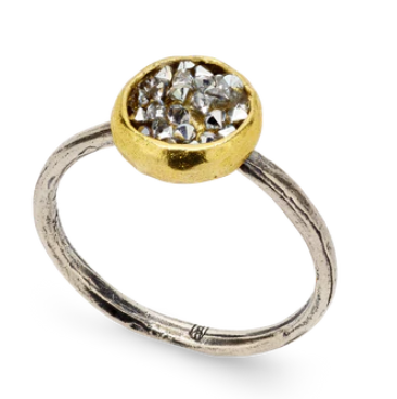 Kristal Dome Ring - Sterling Silver