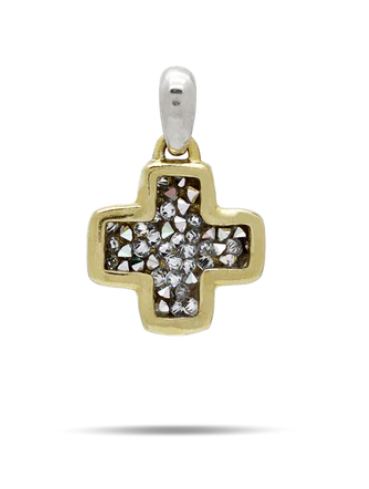 Kristal Life in Balance Cross Charm