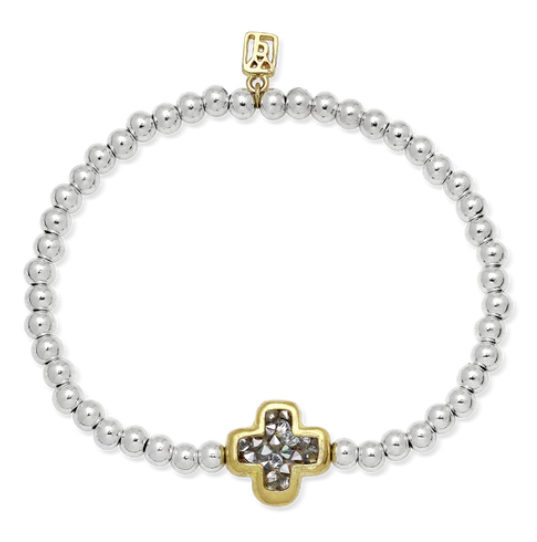 Kristal Life in Balance Cross Stretch Bracelet - Small
