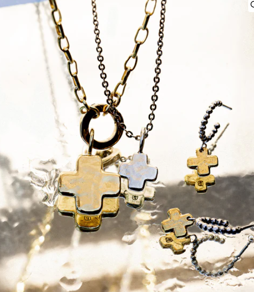 Life in Balance Cross Charm