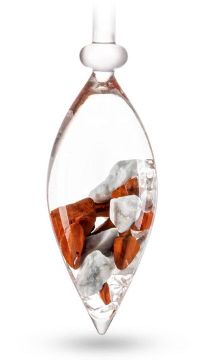 Fitness (Red Jasper, Magnesite) Gemstone Vial