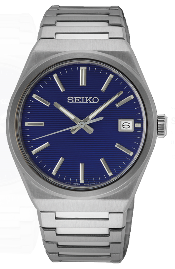 Essentials SS Quartz Blue Dial