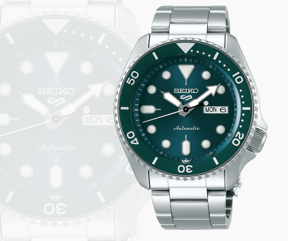 Seiko 5 Sports SS Automatic Green Dial