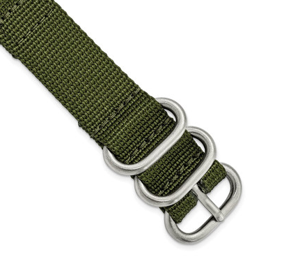 18MM Two-Piece Olive Ballistic Nylon Steel Buckle