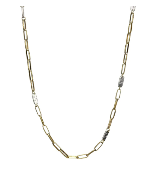 Seppo Station Chain - Brass - 24"