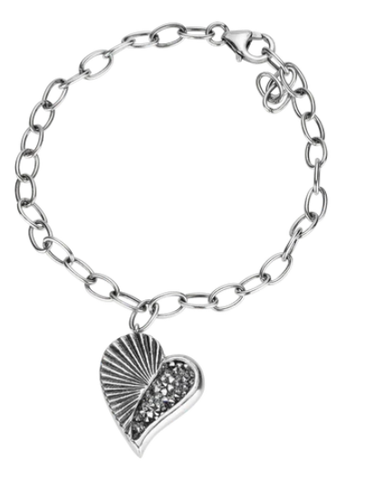 Poetic Heart - Kristal Heartstar Bracelet - Sterling Silver