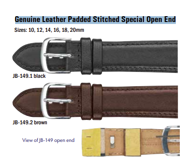 Genuine Leather Padded Stitched Special Open End