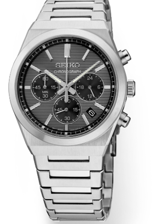 Essentials SS Quartz Chronograph Gray Dial