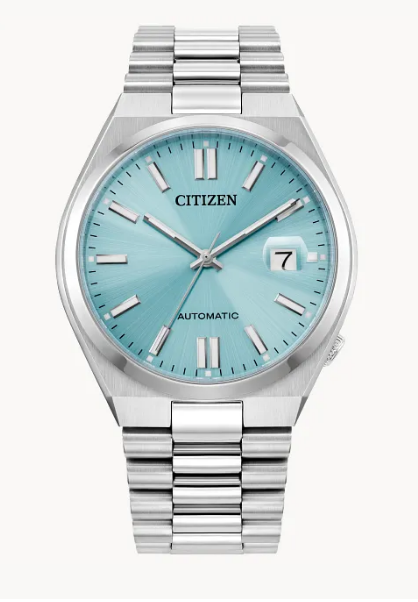 Men Auto WR50 SS Bracelet Aqua