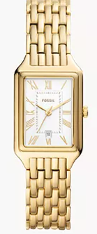 Raquel Three-Hand Date Gold-Tone Stainless Steel Watch