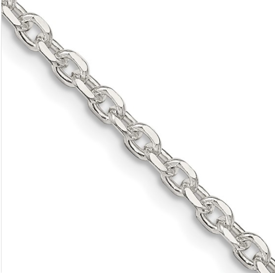 Sterling 2.75mm D/C Forzantine Cable Chain 24"