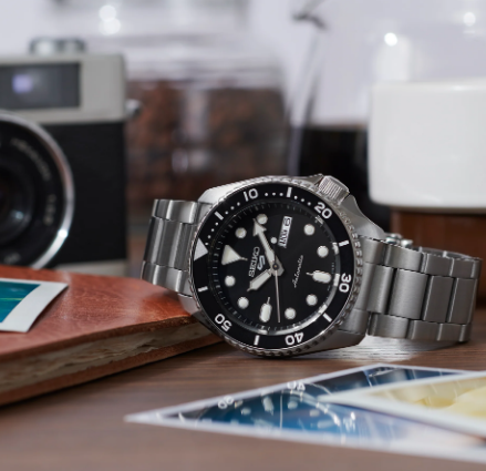 Seiko 5 Sports SS Automatic Black Dial