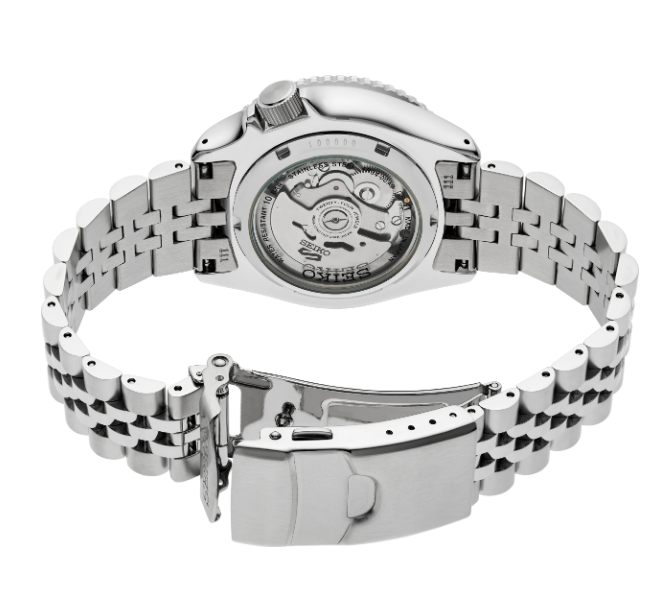 Seiko 5 Sports SS Automatic GMT Silver Dial
