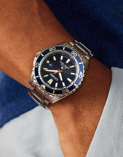Men's Eco 200M SS Bracelet Blue