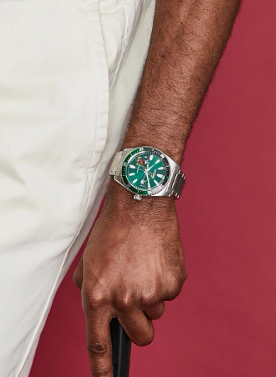 Men DCL WR100 SS Bracelet Green