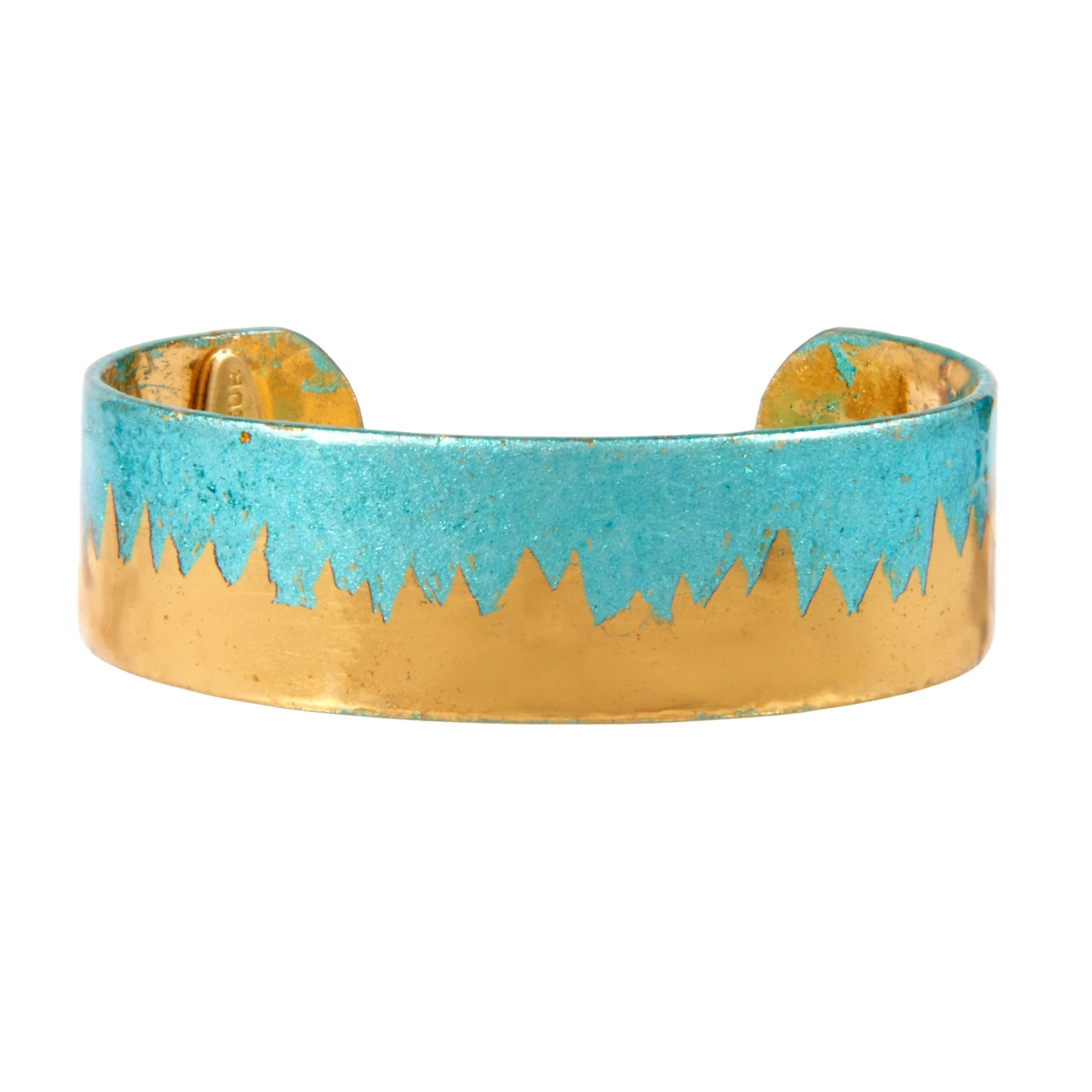 SKYLINE TURQUOISE LEAF CUFF -.75"