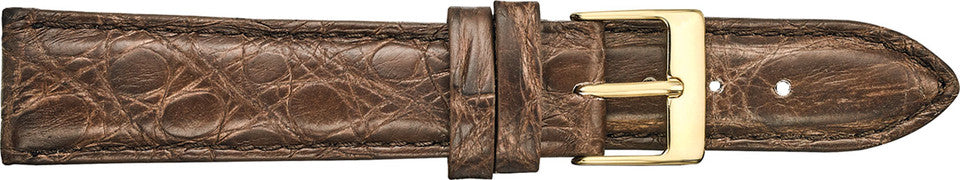 18x16R Brown Matte Crocodile