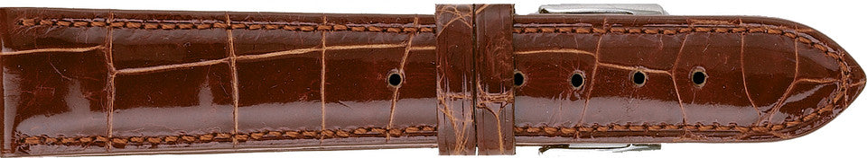 16x14R Gold Brown Genuine Alligator