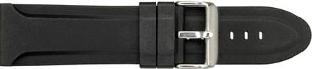 26X22R Black Linked Silicone Band