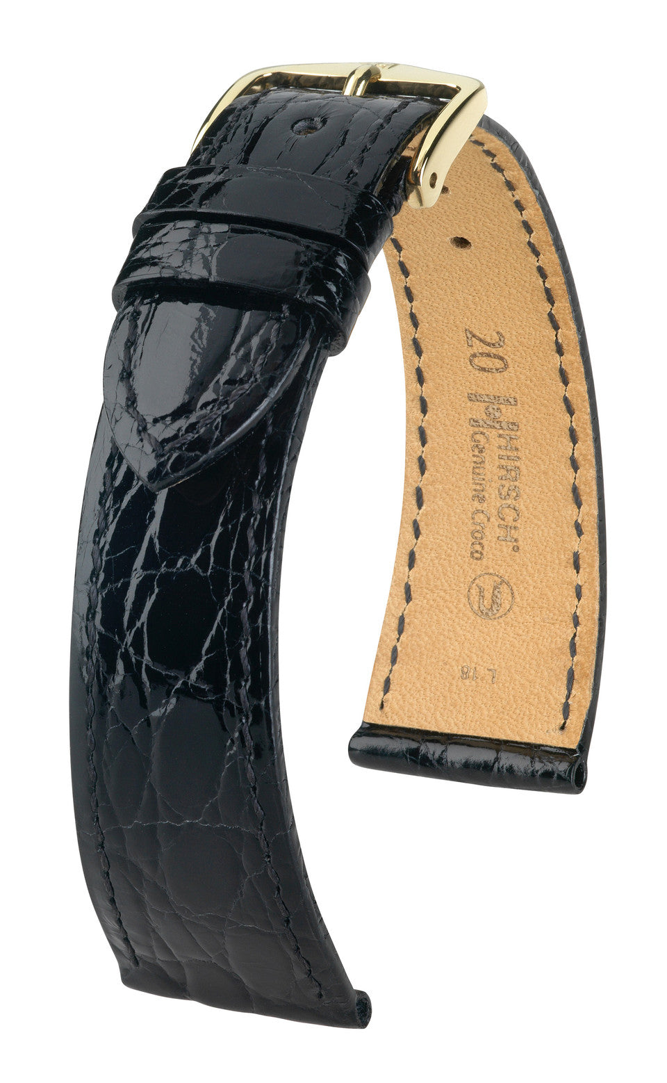 26 MM Black Crocodile Grain