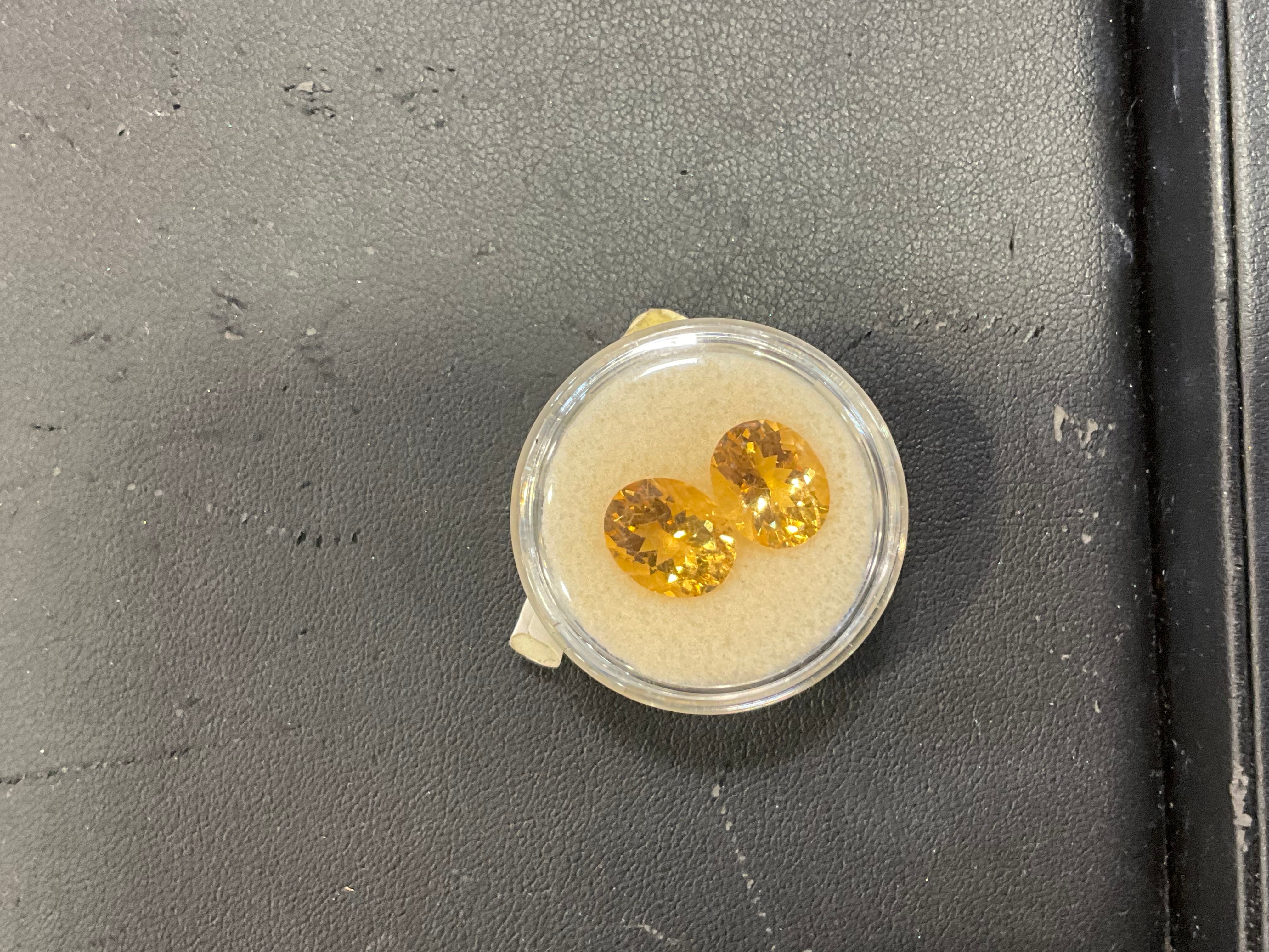 11x9 Oval Citrine Pair